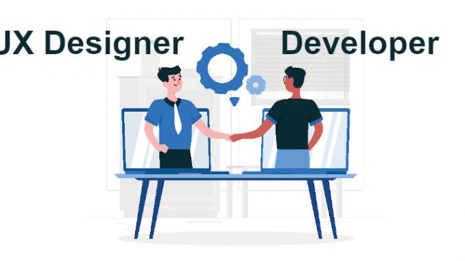 Collaboration between UI and UX designers and developers