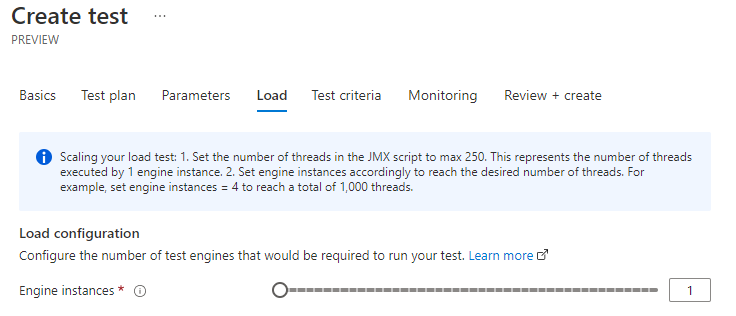 Scaling a load test