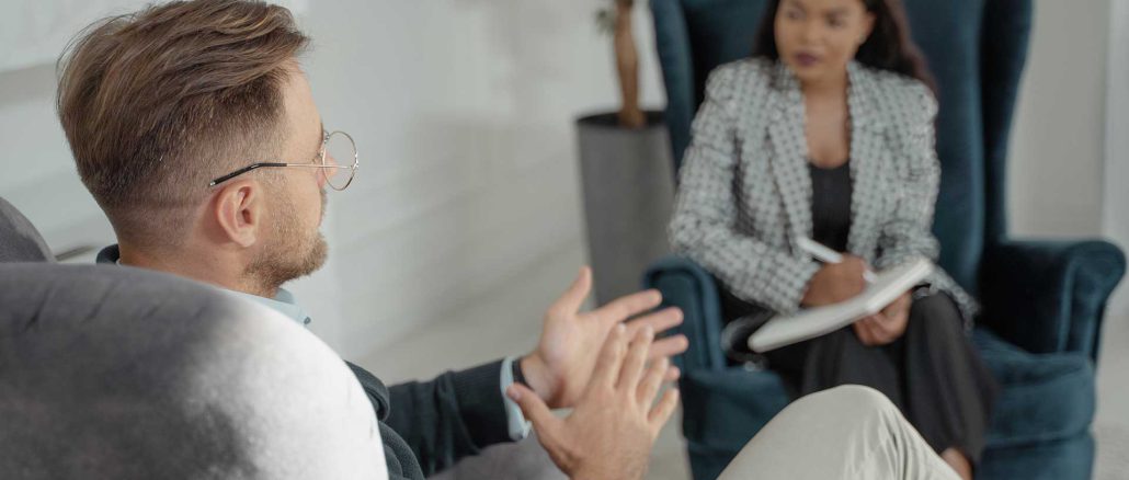 Interviewing customer