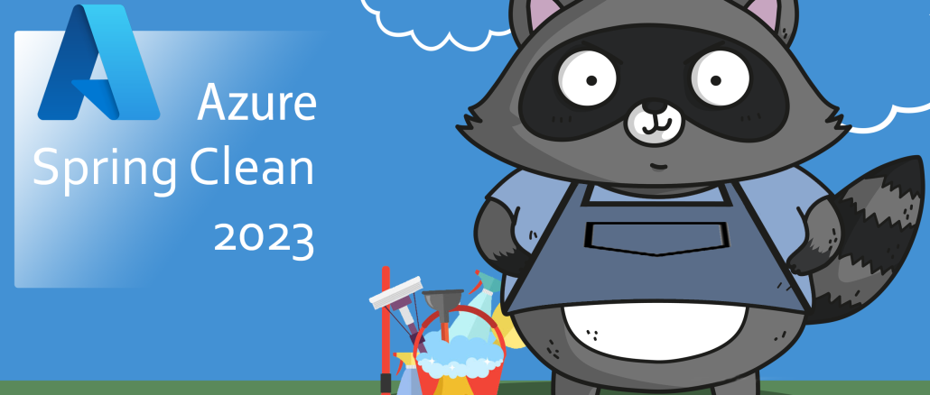 Azure Spring Clean 2023 racoon