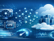 Modern cloud architecture concept illustration showing high-performance AI workloads. Include abstract GPU and CPU icons, neural network lines, scalable compute clusters, and speed/latency visual elements. Use Microsoft Azure-inspired colors (blue, white, teal). Style should be clean, futuristic, and technical, suitable for a professional LinkedIn post about AI performance efficiency. (MS Designer prompt)